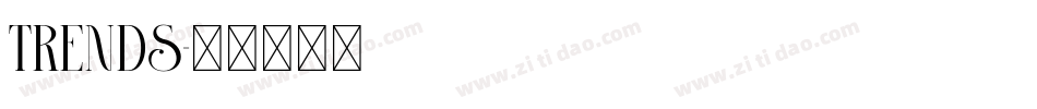trends字体转换