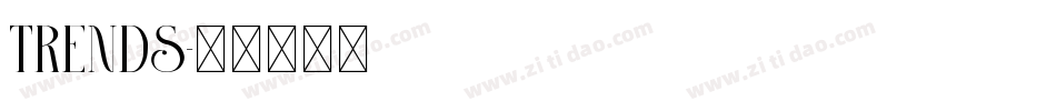 trends字体转换