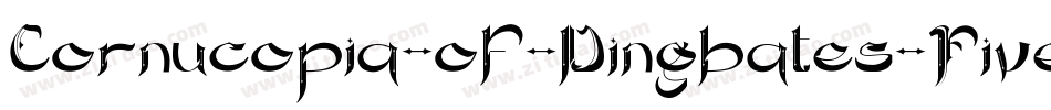 Cornucopia-of-Dingbates-Five字体转换
