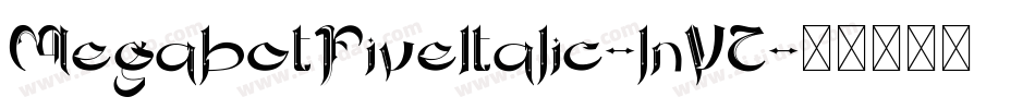 MegabotFiveItalic-lnVZ字体转换