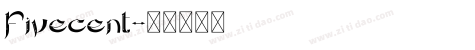 fivecent字体转换