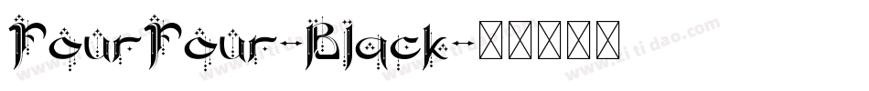 FourFour-Black字体转换