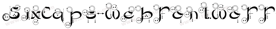 SixCaps-webfont.woff字体转换