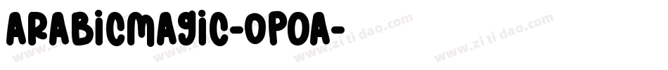 ArabicMagic-Op0A字体转换