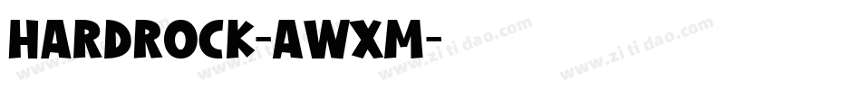 HardRock-AwxM字体转换