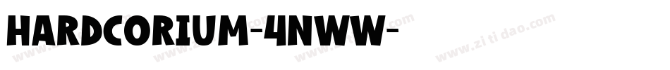 Hardcorium-4nwW字体转换