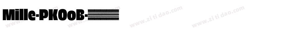 Mille-PKOoB字体转换