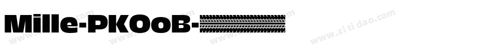 Mille-PKOoB字体转换