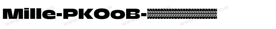 Mille-PKOoB字体转换