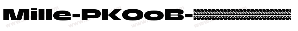 Mille-PKOoB字体转换