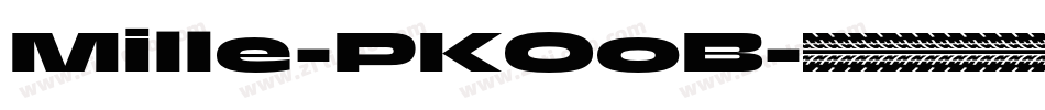 Mille-PKOoB字体转换