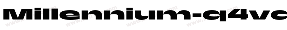 Millennium-q4vd字体转换