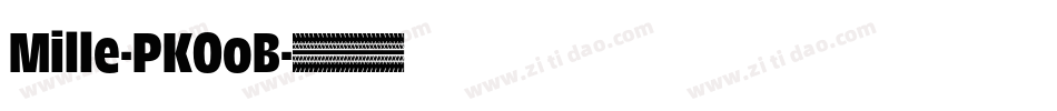 Mille-PKOoB字体转换