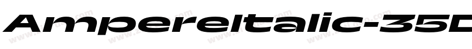 AmpereItalic-35DG字体转换