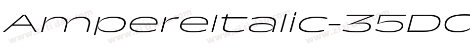 AmpereItalic-35DG字体转换