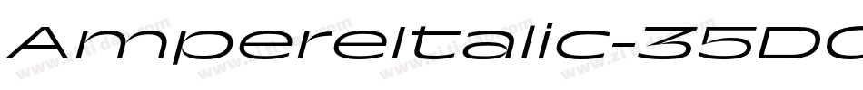 AmpereItalic-35DG字体转换
