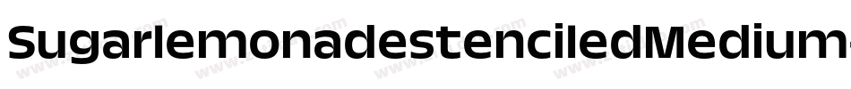 SugarlemonadestenciledMedium-20WW字体转换