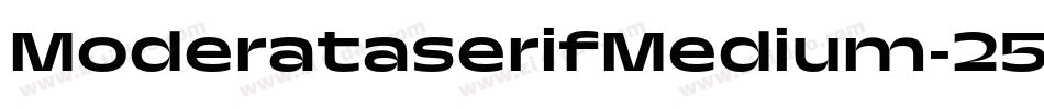 ModerataserifMedium-25B8字体转换