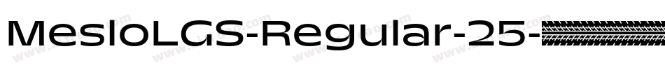 MesloLGS-Regular-25字体转换