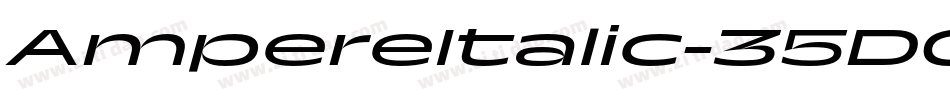 AmpereItalic-35DG字体转换