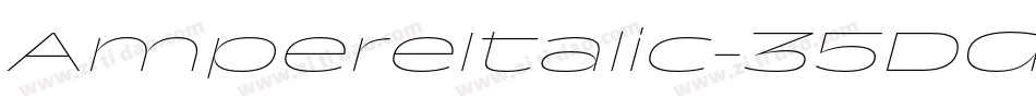 AmpereItalic-35DG字体转换