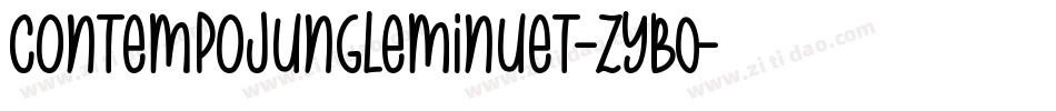 ContempoJungleMinuet-zyB0字体转换