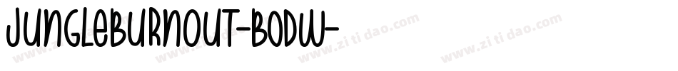JungleBurnout-B0dw字体转换