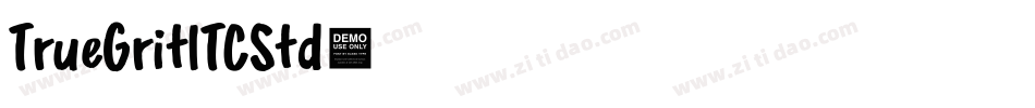TrueGritITCStd字体转换