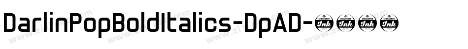 DarlinPopBoldItalics-DpAD字体转换