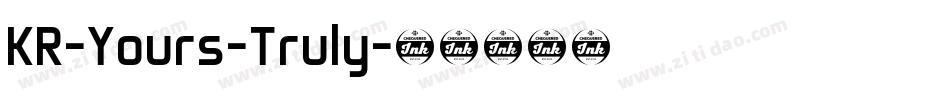 KR-Yours-Truly字体转换