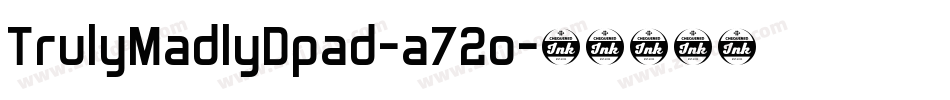 TrulyMadlyDpad-a72o字体转换
