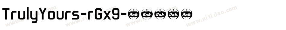 TrulyYours-rGx9字体转换
