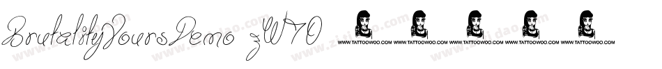 BrutalityYoursDemo-zW70字体转换