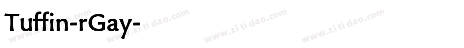 Tuffin-rGay字体转换