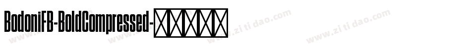 BodoniFB-BoldCompressed字体转换