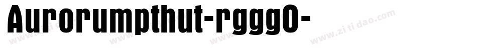Aurorumpthut-rgggO字体转换