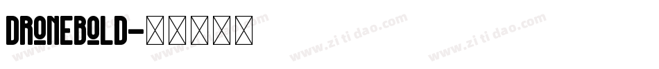 DroneBold字体转换