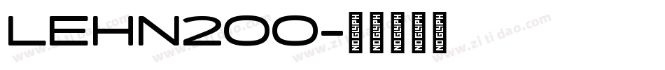 LEHN200字体转换