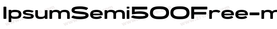 IpsumSemi500Free-mL1LG字体转换