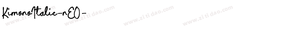 KimonoItalic-nEO字体转换