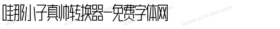 哇那小子真帅转换器字体转换
