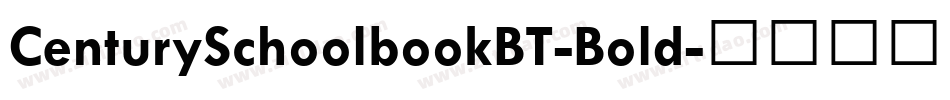 CenturySchoolbookBT-Bold字体转换