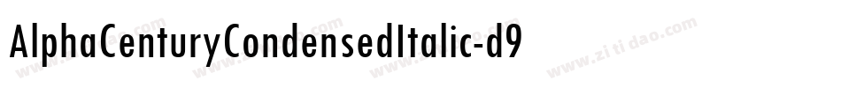 AlphaCenturyCondensedItalic-d9KlR字体转换