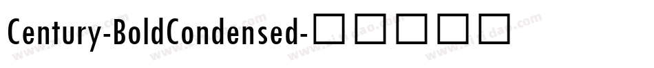 Century-BoldCondensed字体转换