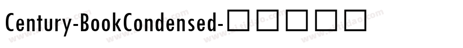 Century-BookCondensed字体转换