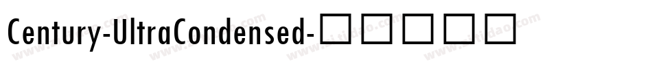 Century-UltraCondensed字体转换