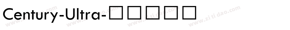 Century-Ultra字体转换