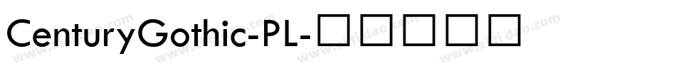 CenturyGothic-PL字体转换