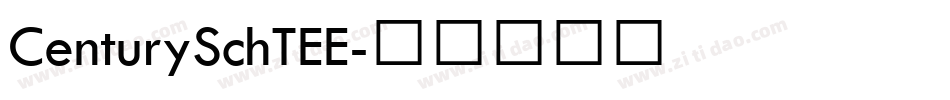 CenturySchTEE字体转换