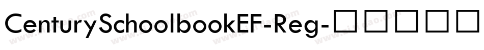 CenturySchoolbookEF-Reg字体转换